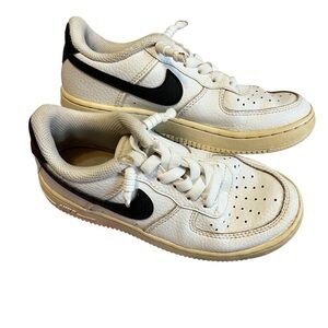 Nike Kids White and Black Sneakers 13